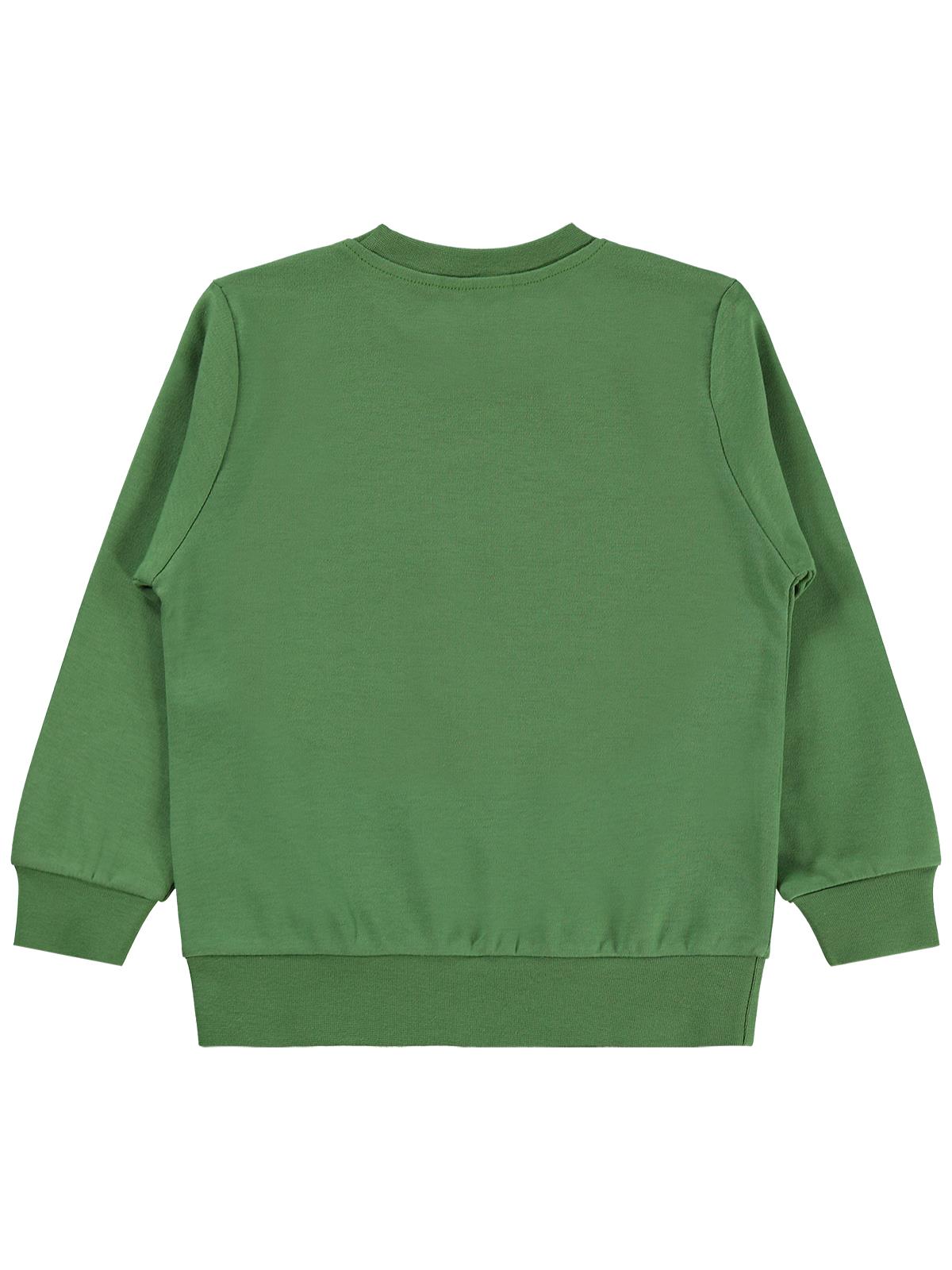 Civil Boys Fotoğraf Makinesi Baskılı 2-5 Yaş Sweatshirt  - Yeşil