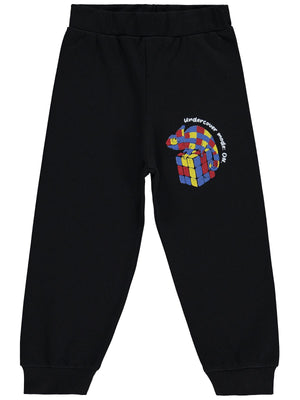 Civil Boys Zeka Küpü iguana Baskılı 2-5 Yaş Eşofman Altı  - Siyah