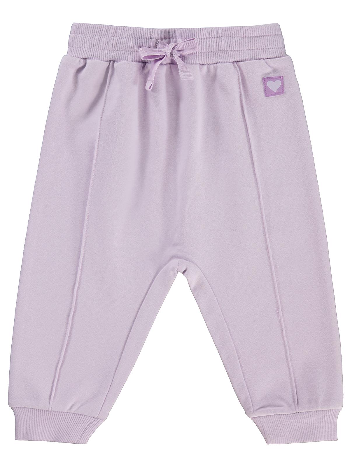 Civil Baby Civil Basic Kalp Etiketli 6-18 Ay Eşofman Altı - Lila