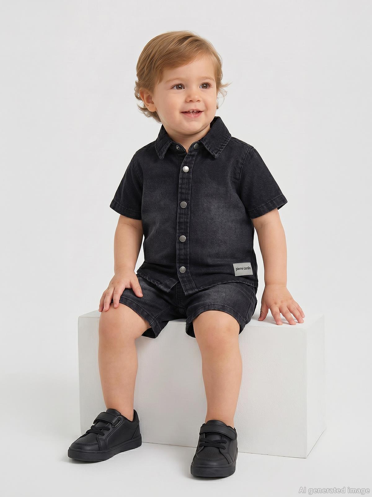 Pierre Cardin 6-18 Ay Bebek Takım - Siyah