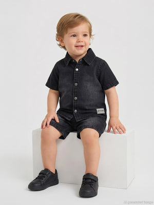 Pierre Cardin 6-18 Ay Bebek Takım - Siyah
