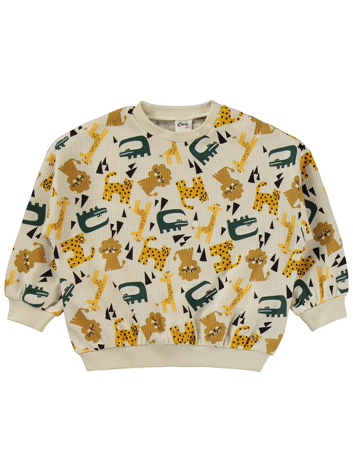 Civil Baby Hayvanlar Empirme 6-18 Ay Takım - Bej