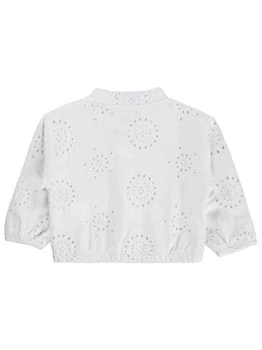 Civil Baby Fistolu Kanvas Oversize 6-18 Ay Ceket - Beyaz
