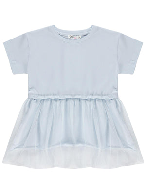 Civil Girls Tüllü 2-5 Yaş Elbise - Mavi