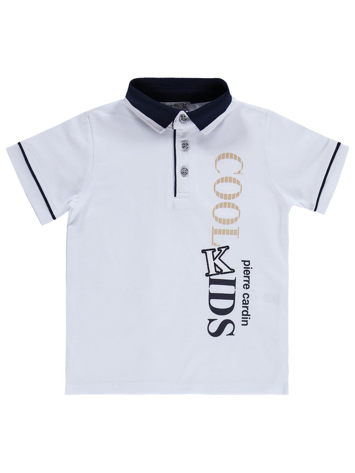 Pierre Cardin Cool Kıds Baskılı Şortlu 2-5 Yaş Takım - Beyaz