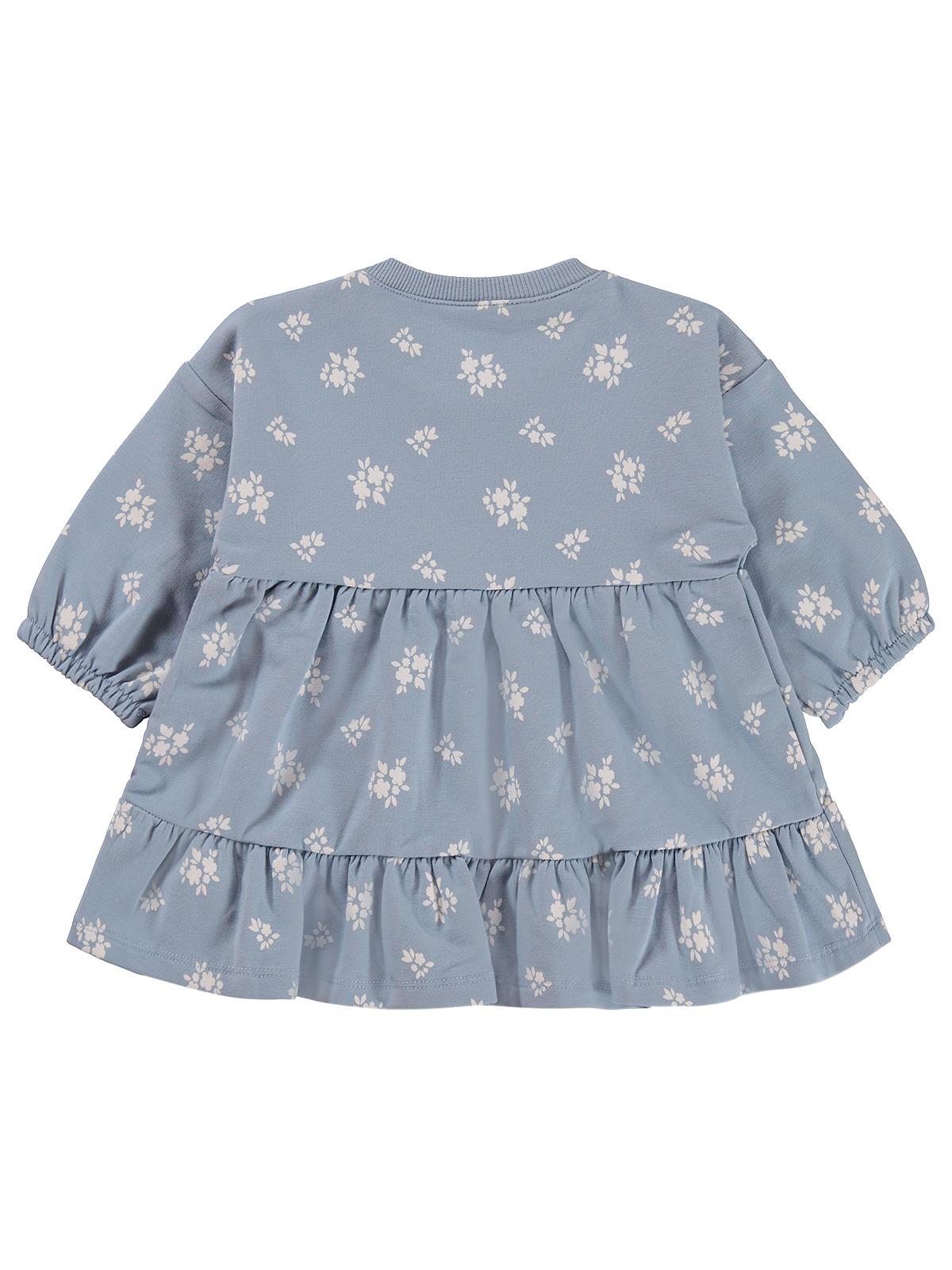 Civil Baby Çiçek Empirme Basic 6-18 Ay Elbise - Mavi
