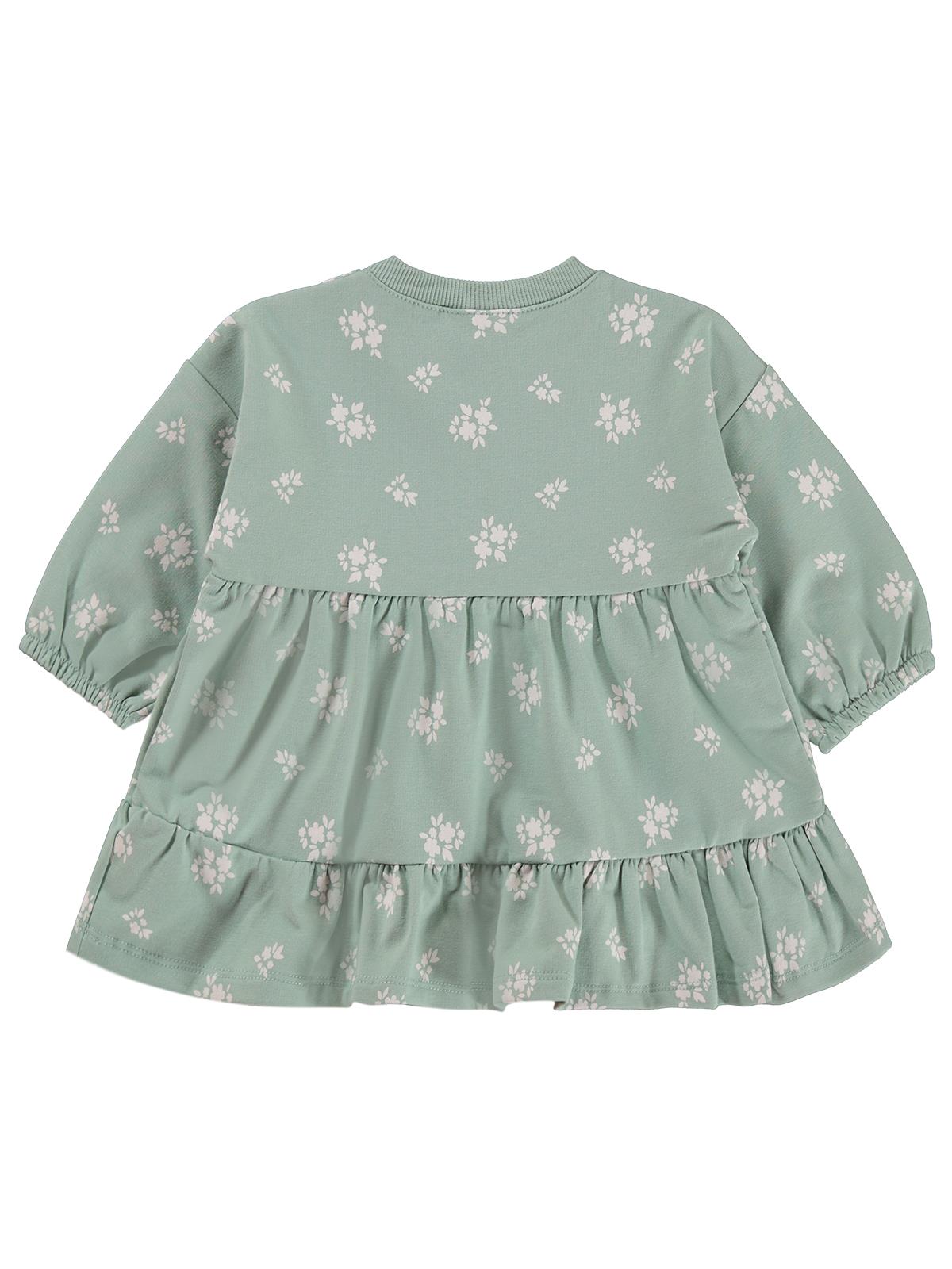 Civil Baby Çiçek Empirme Basic 6-18 Ay Elbise - Haki
