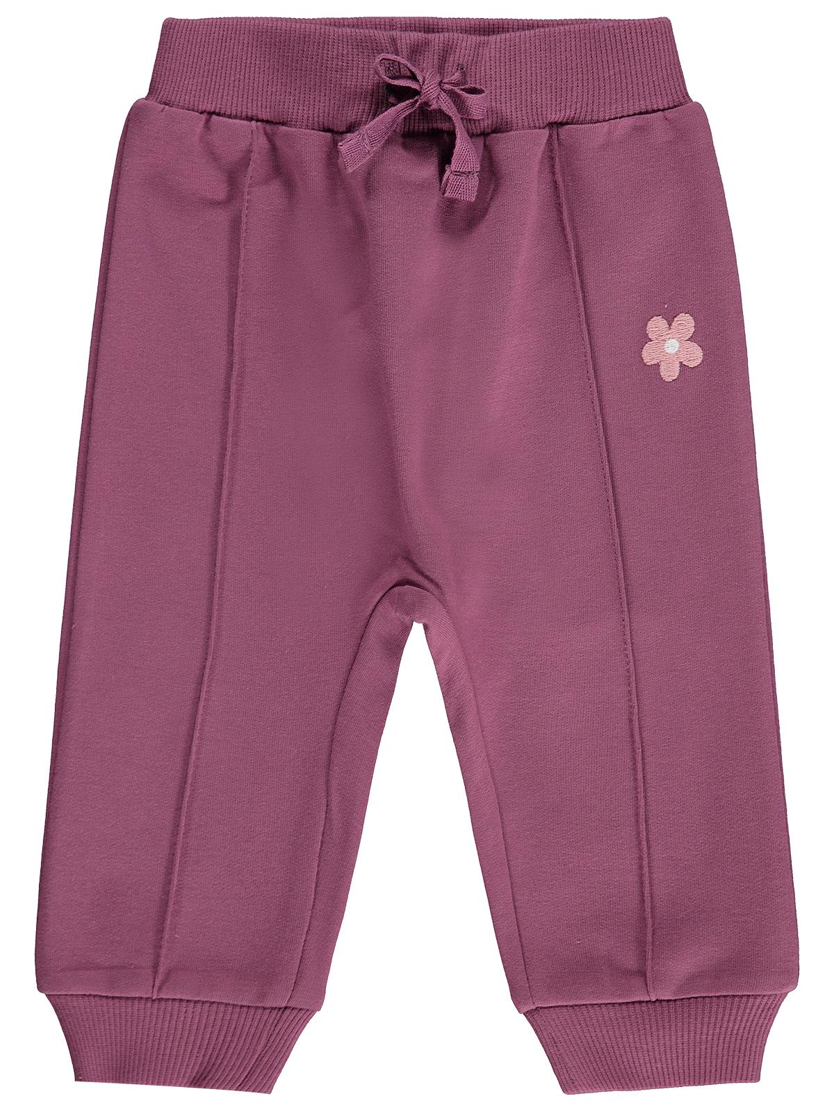 Civil Baby Çiçek Nakışlı Basic 6-18 Ay Eşofman Altı - Lila
