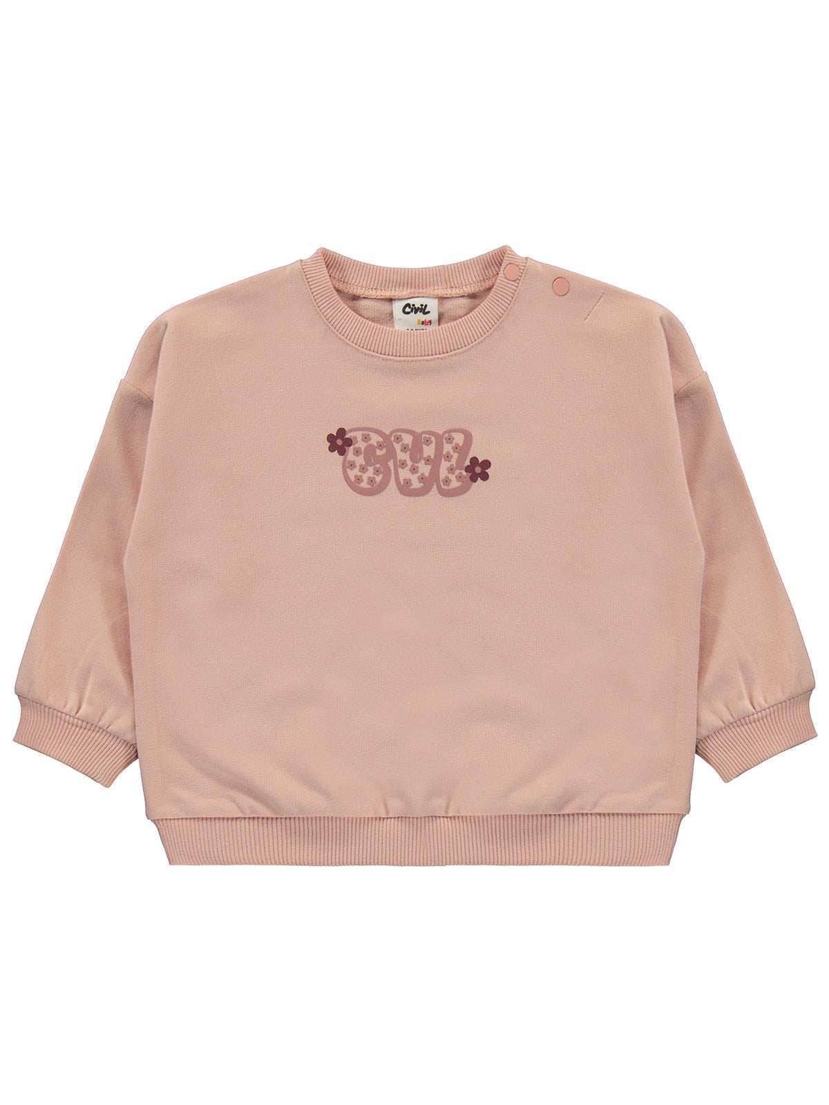 Civil Baby CVL Baskılı Basic 6-18 Ay Takım - Pembe
