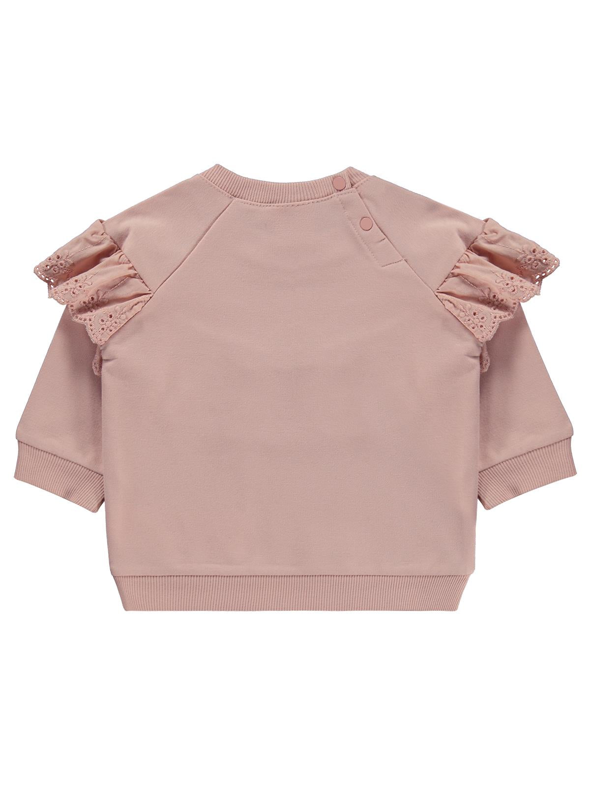 Civil Baby Fırfırlı Basic 6-18 Ay Sweatshirt - Pembe