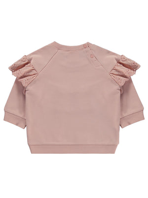Civil Baby Fırfırlı Basic 6-18 Ay Sweatshirt - Pembe