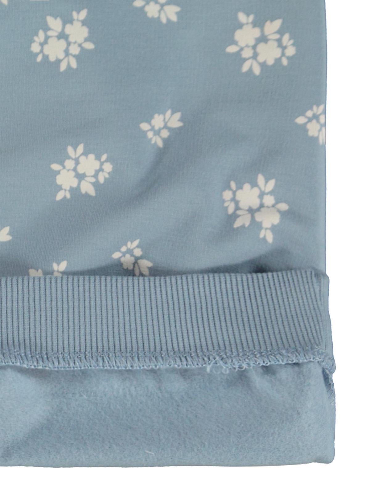 Civil Baby Çiçek Empirme Basic 6-18 Ay Sweatshirt - Mavi