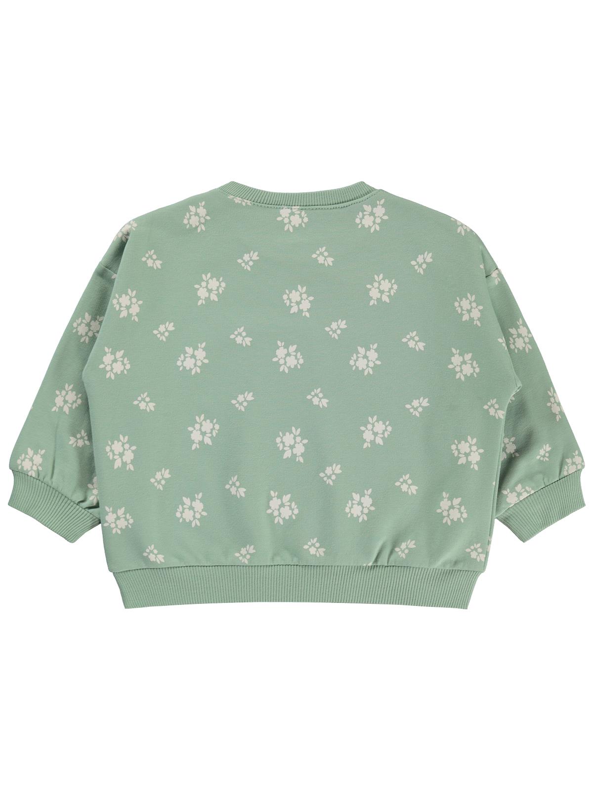 Civil Baby Çiçek Empirme Basic 6-18 Ay Sweatshirt - Haki