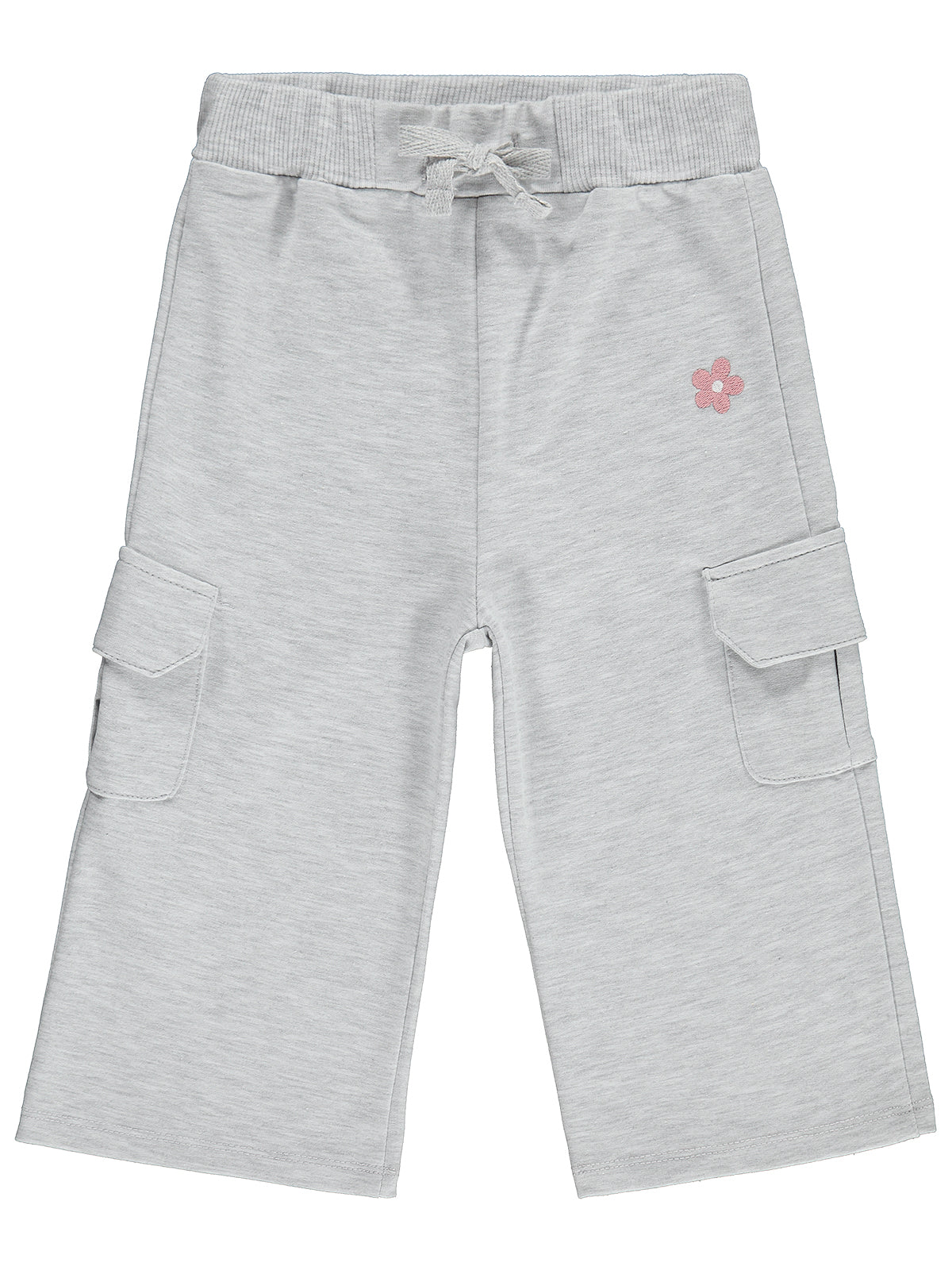 Civil Baby Çiçek Nakışlı Kargo Basic 6-18 Ay Eşofman Altı - Gri