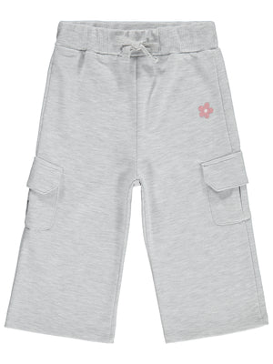 Civil Baby Çiçek Nakışlı Kargo Basic 6-18 Ay Eşofman Altı - Gri