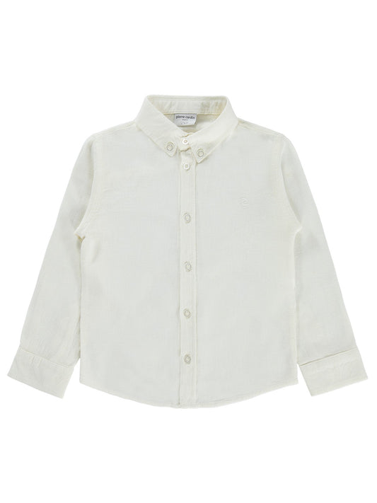 Pierre Cardin P Nakışlı 2-5 Yaş Gömlek - Beyaz