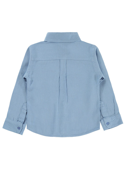 Pierre Cardin P Nakışlı 2-5 Yaş Gömlek - Mavi