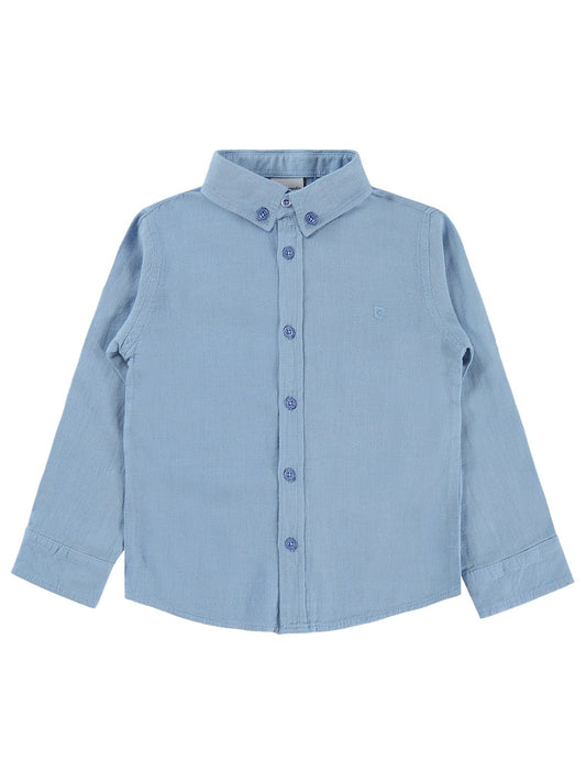 Pierre Cardin P Nakışlı 2-5 Yaş Gömlek - Mavi