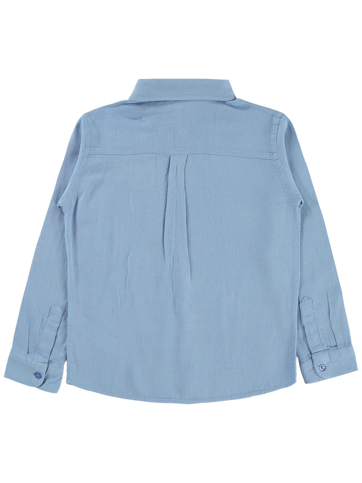 Pierre Cardin P Nakışlı 10-12 Yaş Gömlek - Mavi