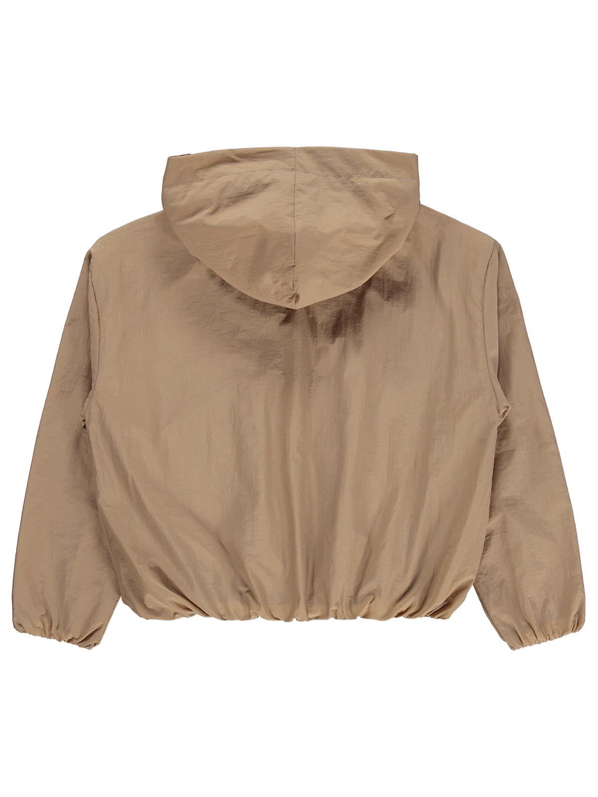 Civil Girls Kapüşonlu 10-13 Yaş Yağmurluk - Kahverengi