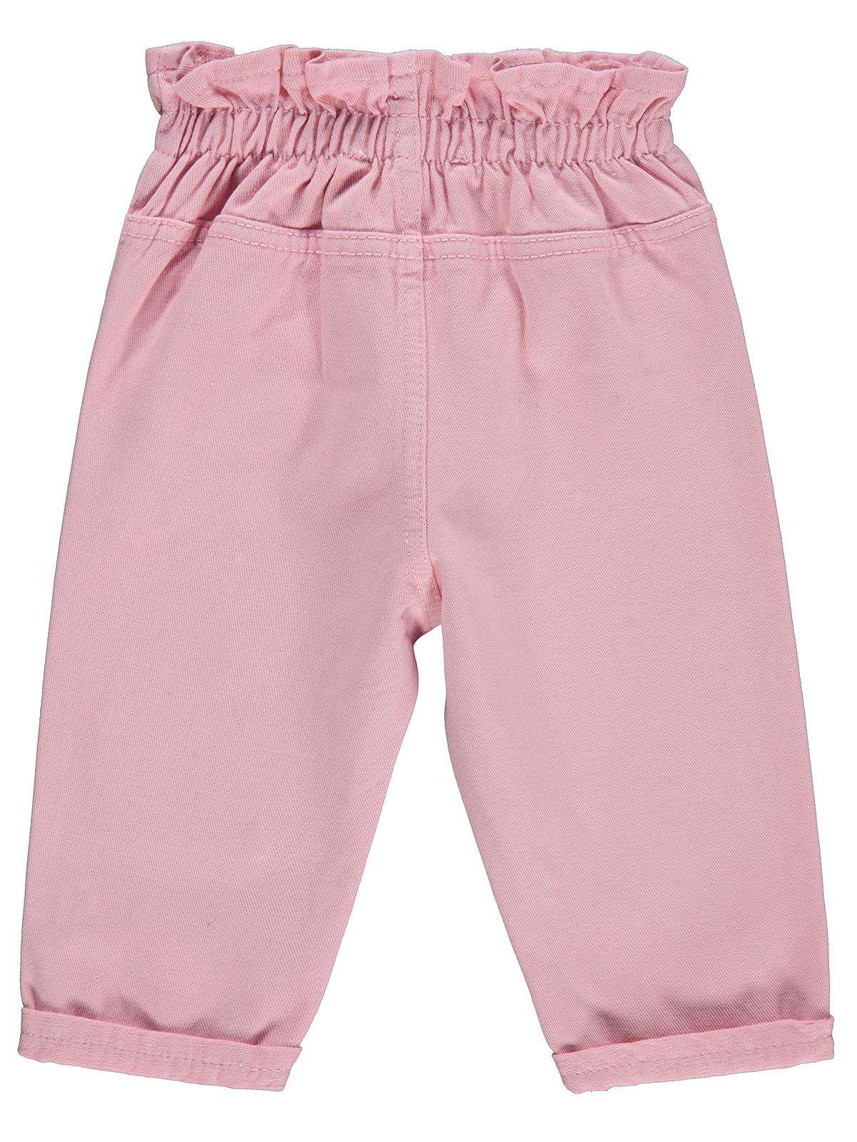 Civil Baby Çiçek Nakışlı Denim 6-18 Ay Pantolon - Pembe