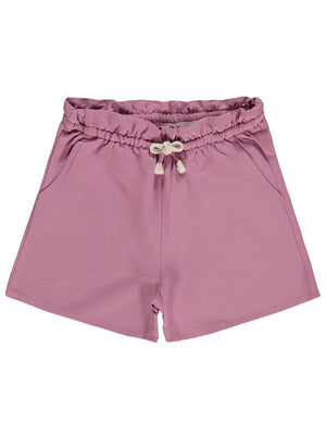 Civil Girls Beli Lastikli Cepli 10-13 Yaş Şort - Pembe