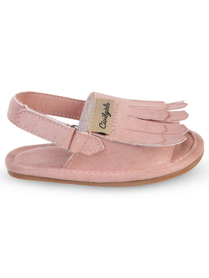 Civil Girls Püsküllü 20-25 Numara Sandalet - Pembe