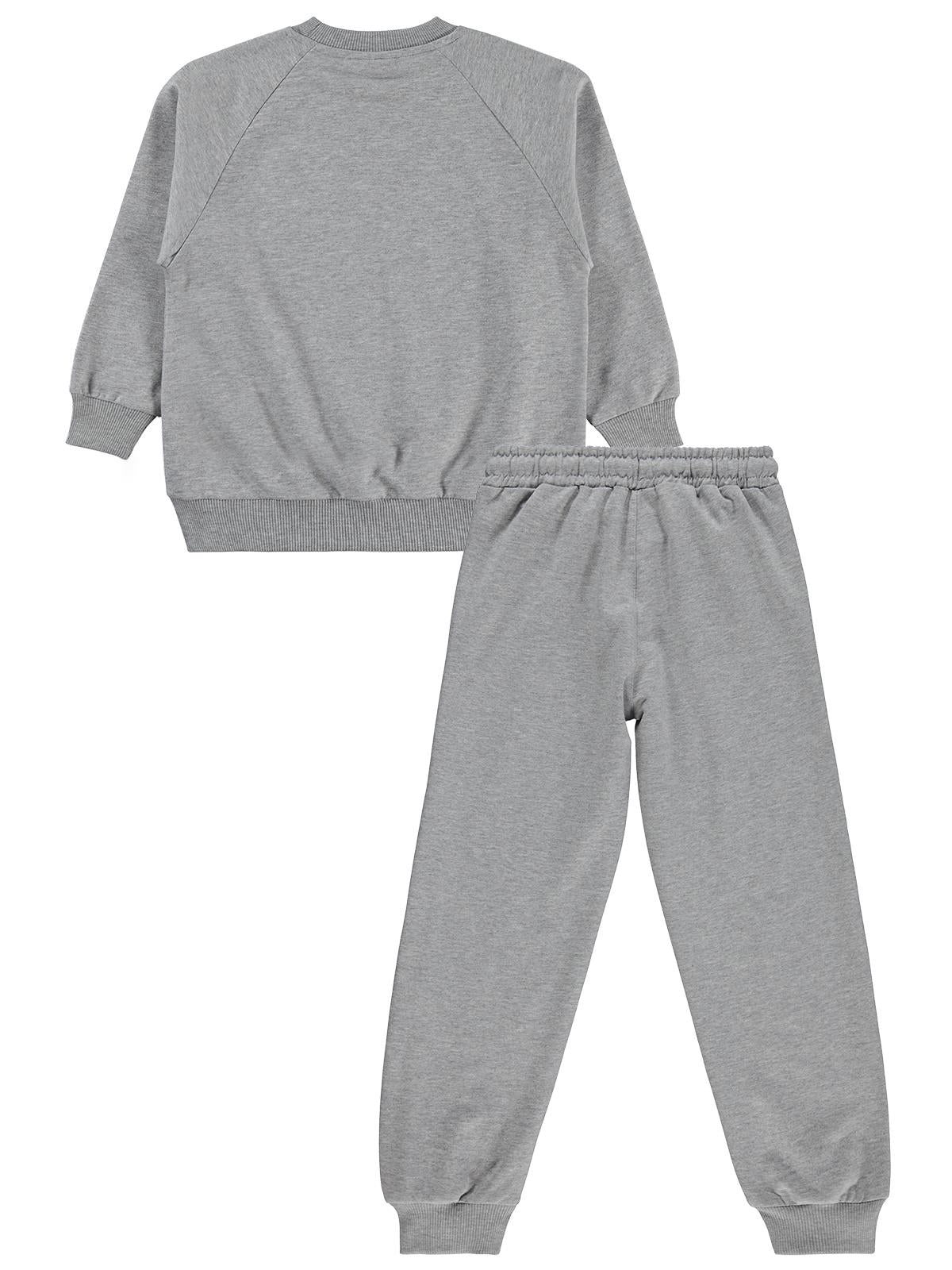 Mışıl Kids 1984 Nakışlı 6-9 Yaş Eşofman Takımı - Gri