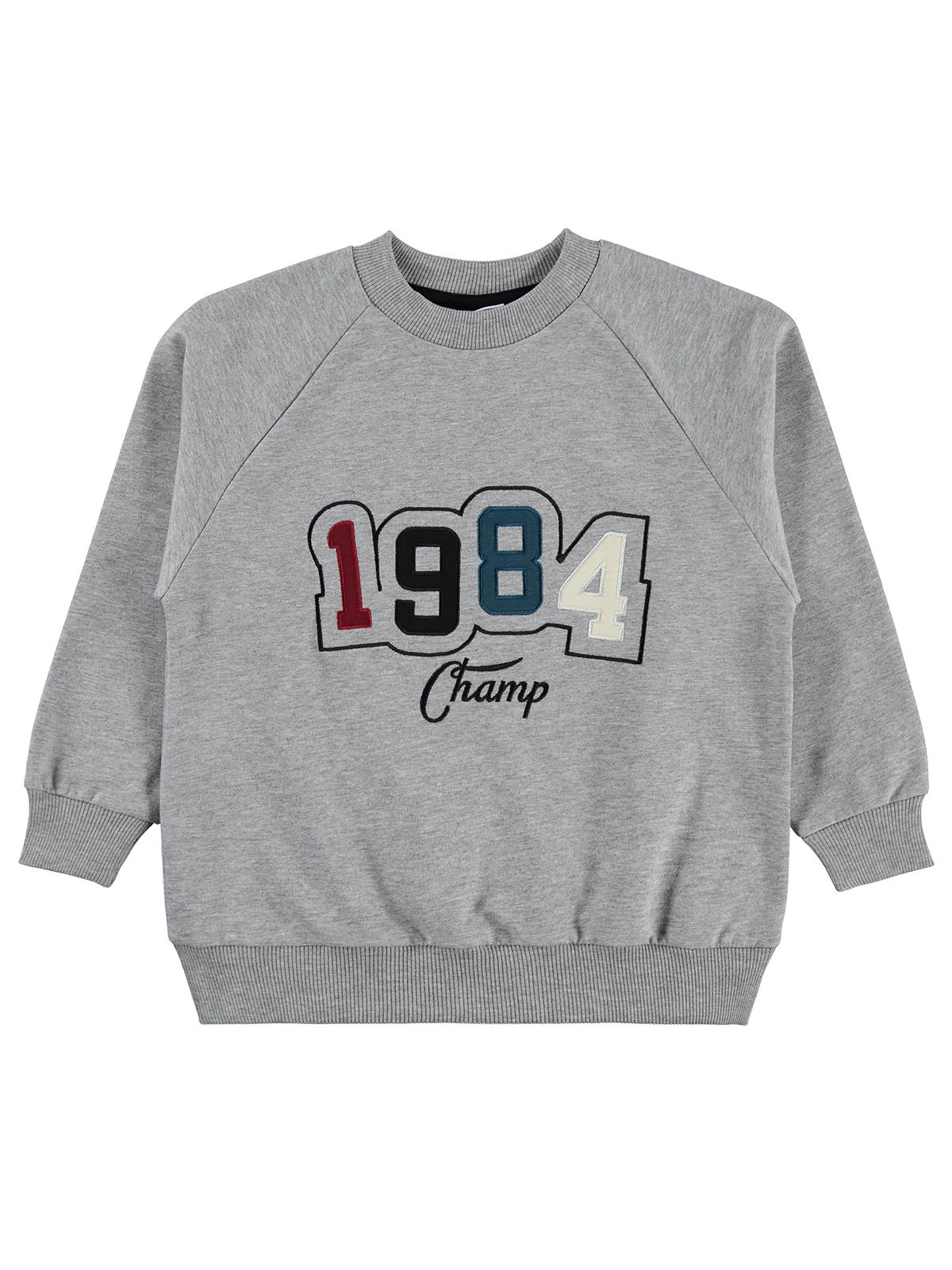 Mışıl Kids 1984 Nakışlı 10-13 Yaş Eşofman Takımı - Gri