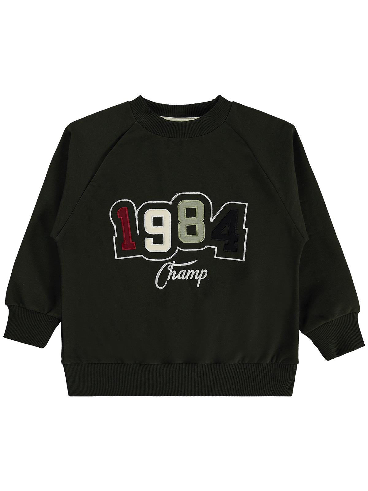 Mışıl Kids 1984 Nakışlı 10-13 Yaş Eşofman Takımı - Haki