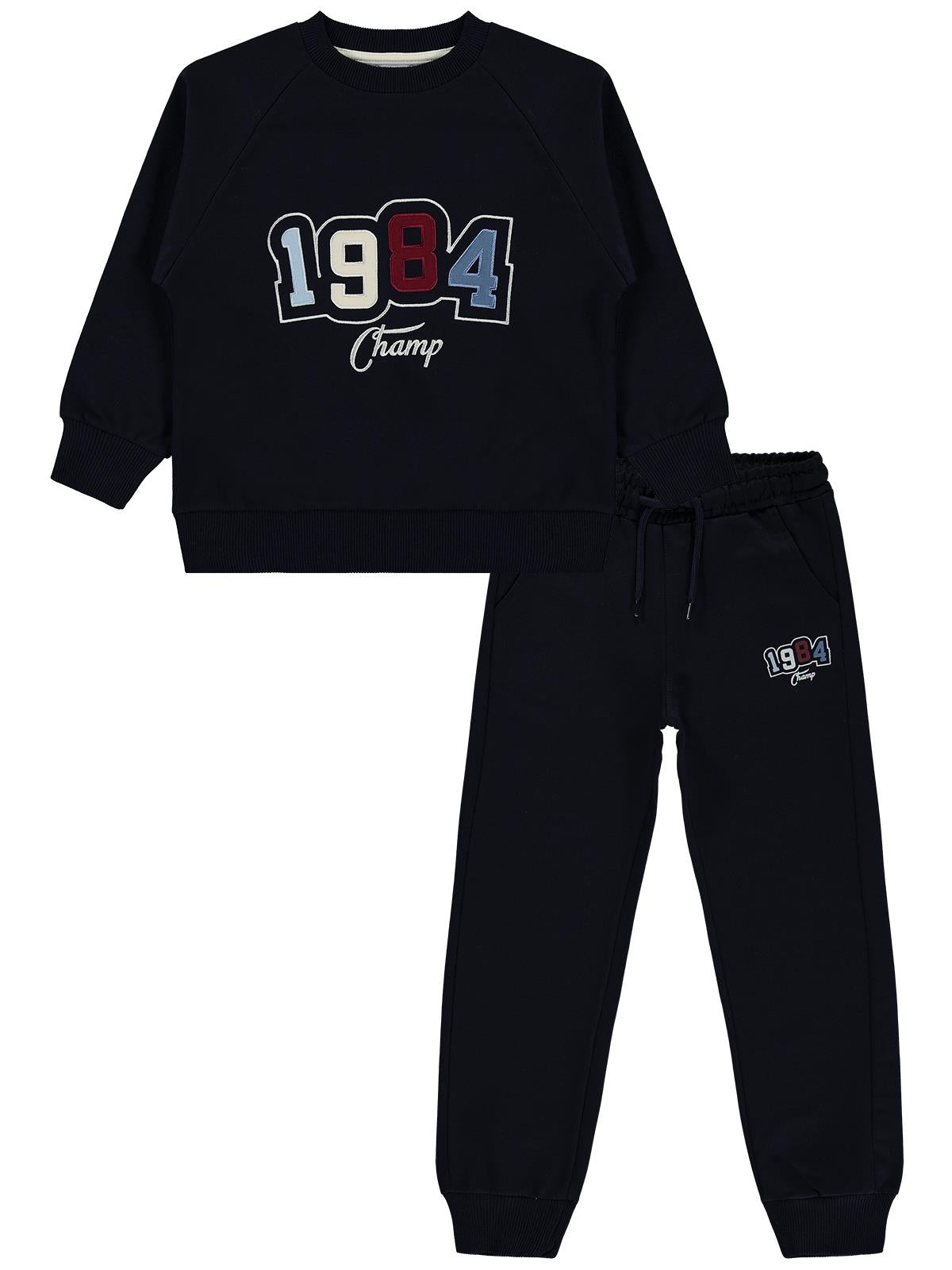 Mışıl Kids 1984 Nakışlı 10-13 Yaş Eşofman Takımı - Lacivert