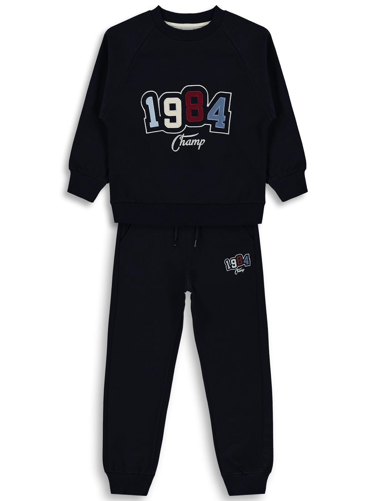 Mışıl Kids 1984 Nakışlı 10-13 Yaş Eşofman Takımı - Lacivert