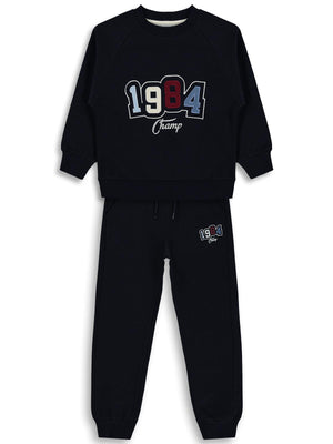 Mışıl Kids 1984 Nakışlı 10-13 Yaş Eşofman Takımı - Lacivert
