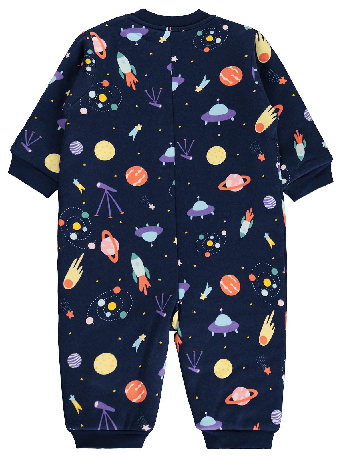 Civil Baby Space Empirme | 2.5 TOG Uyku Tulumu| Pamuklu İnterlok | Uzun Kollu Bisiklet Yaka - Lacivert