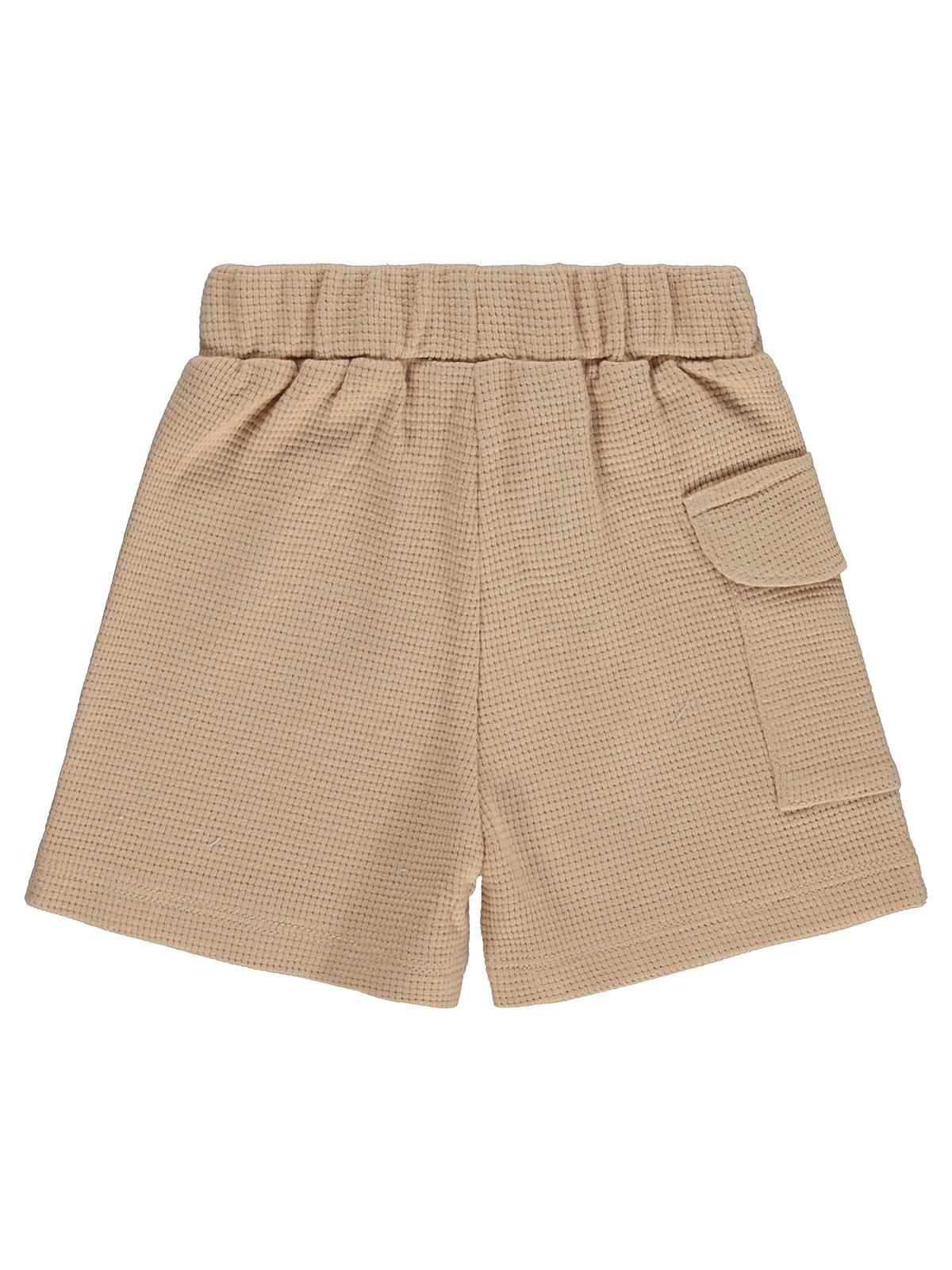 Civil Baby Düz Cepli 6-18 Ay Şort - Bej