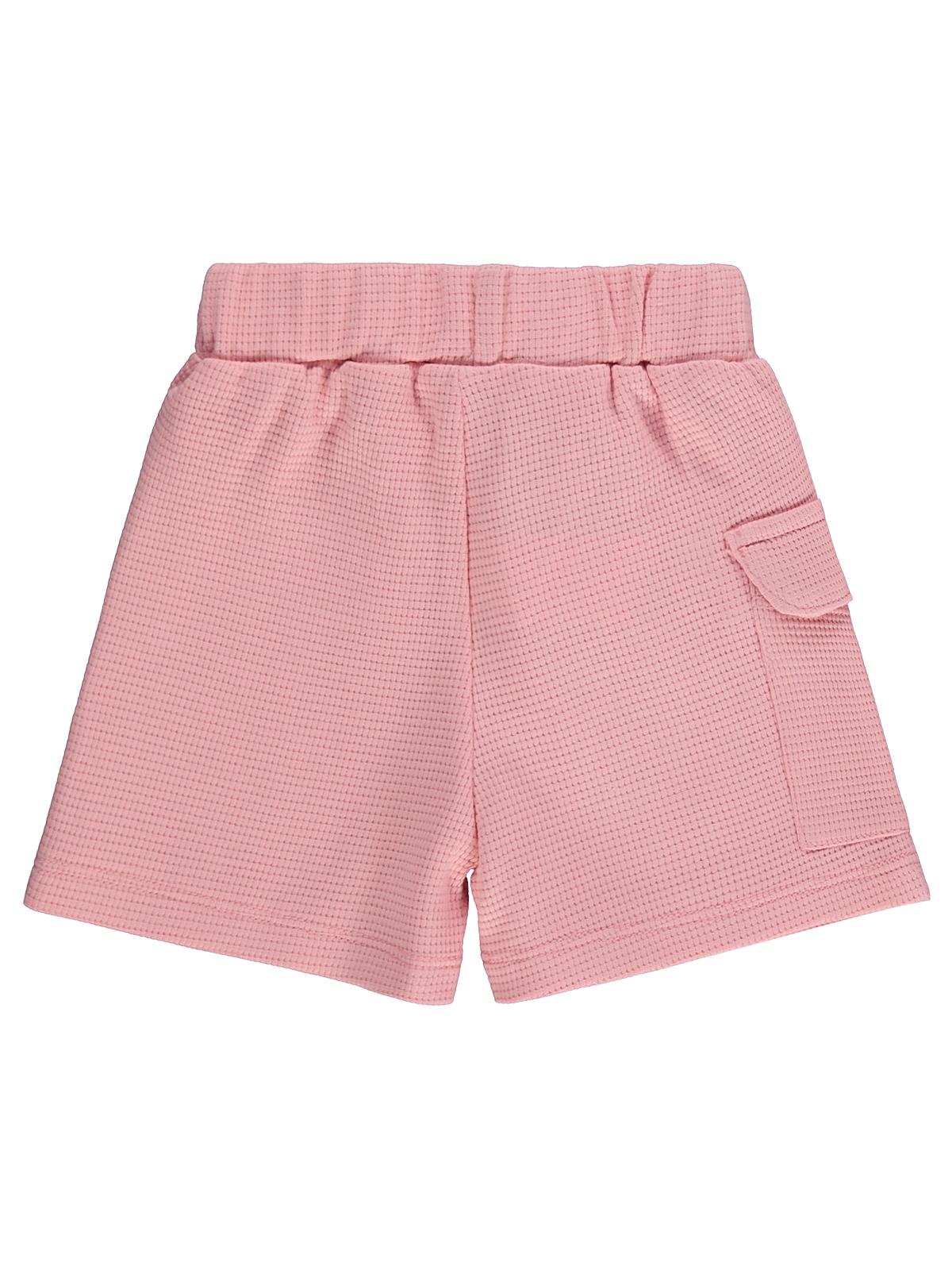 Civil Baby Kız Bebek Düz Cepli 6-18 Ay Şort - Pembe