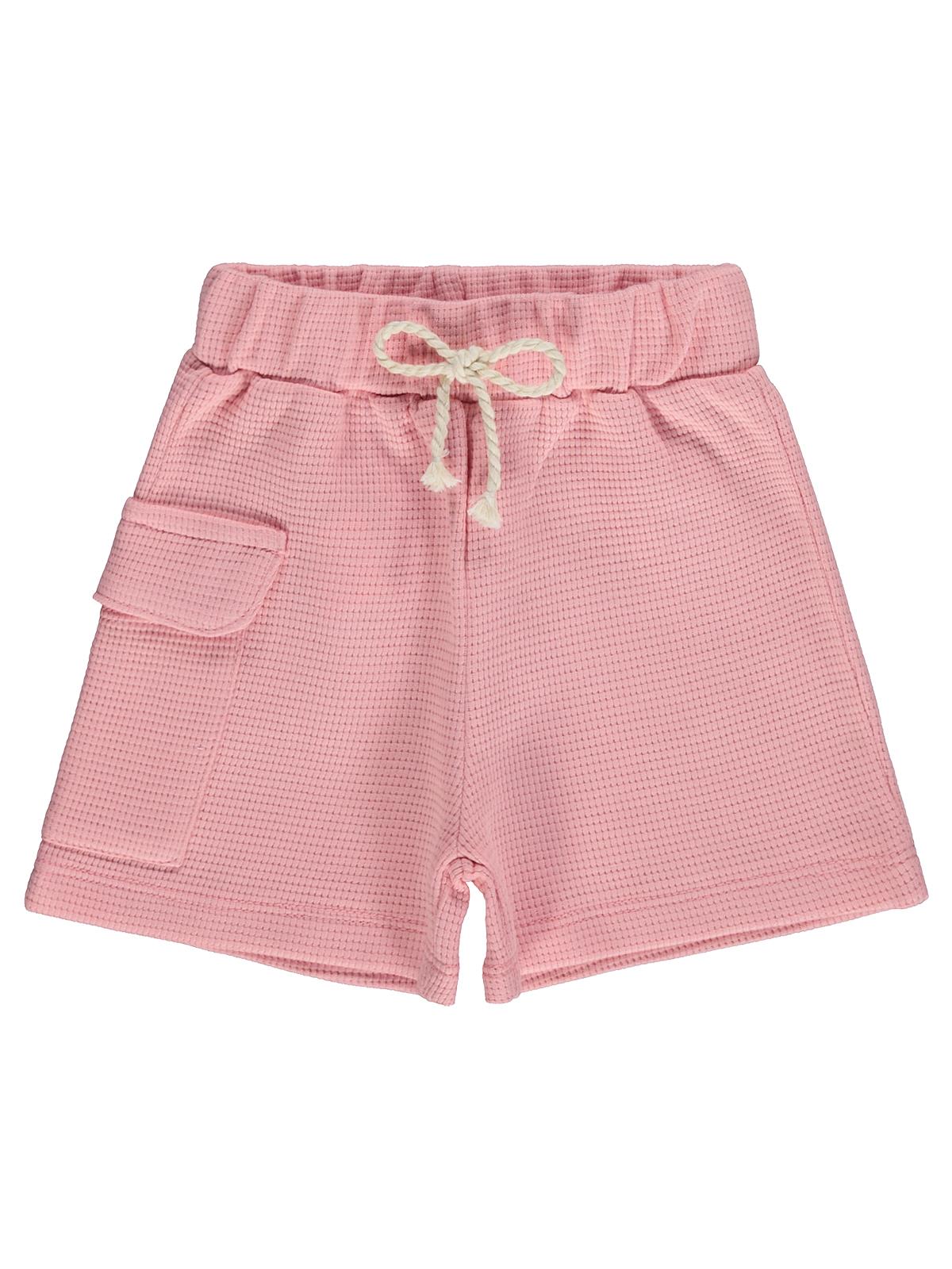 Civil Baby Kız Bebek Düz Cepli 6-18 Ay Şort - Pembe
