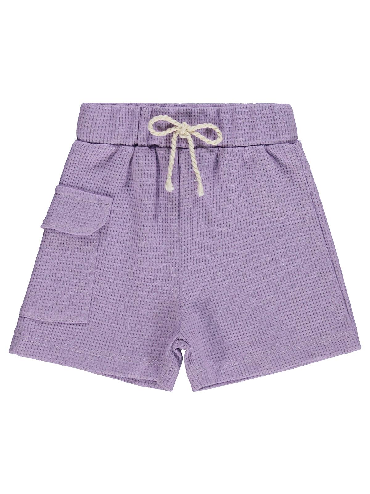 Civil Baby Düz Cepli 6-18 Ay Şort - Lila