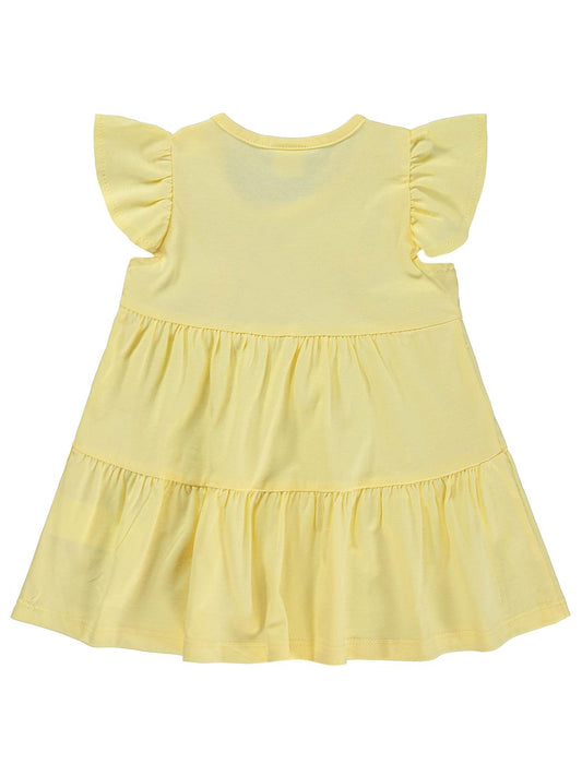 Civil Baby Zürafa Lase Nakış 6-18 Ay Elbise - Sarı