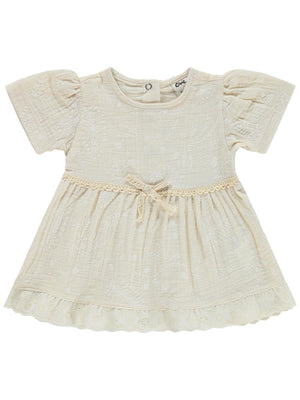Civil Baby Fiyonklu 6-18 Ay Elbise - Bej