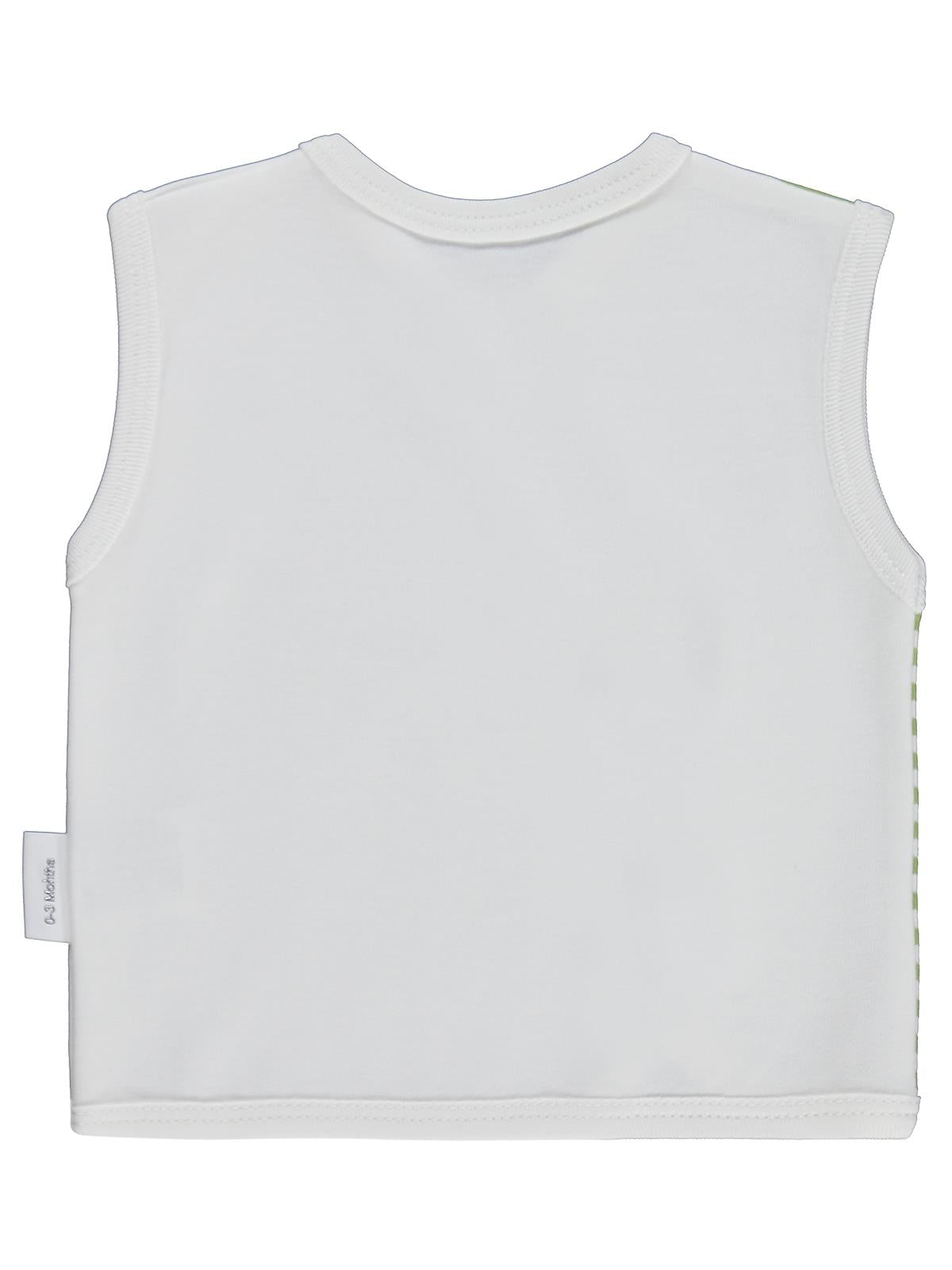 Nova Baby Yeşil Ema Kokulu 0-9 Ay Yelek - Ekru