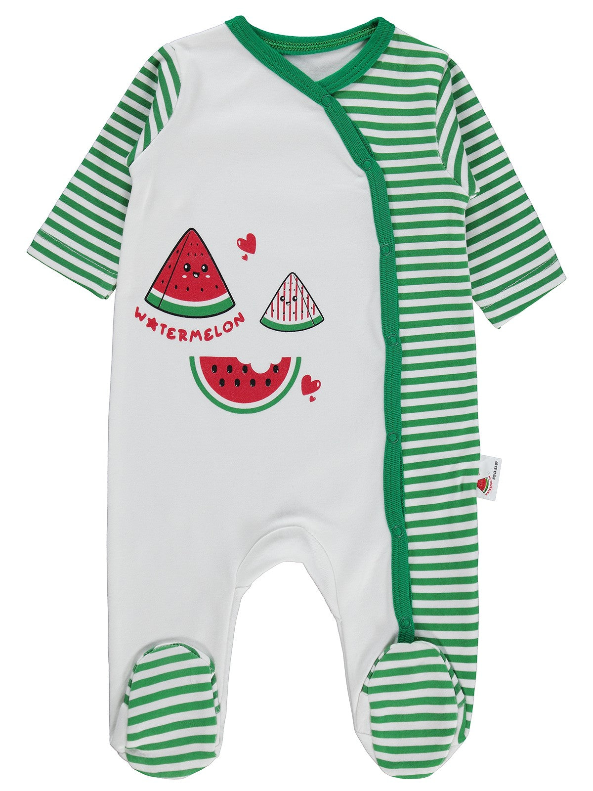 Nova Baby Karpuz Kokulu Oval 1-6 Ay Tulum - Ekru