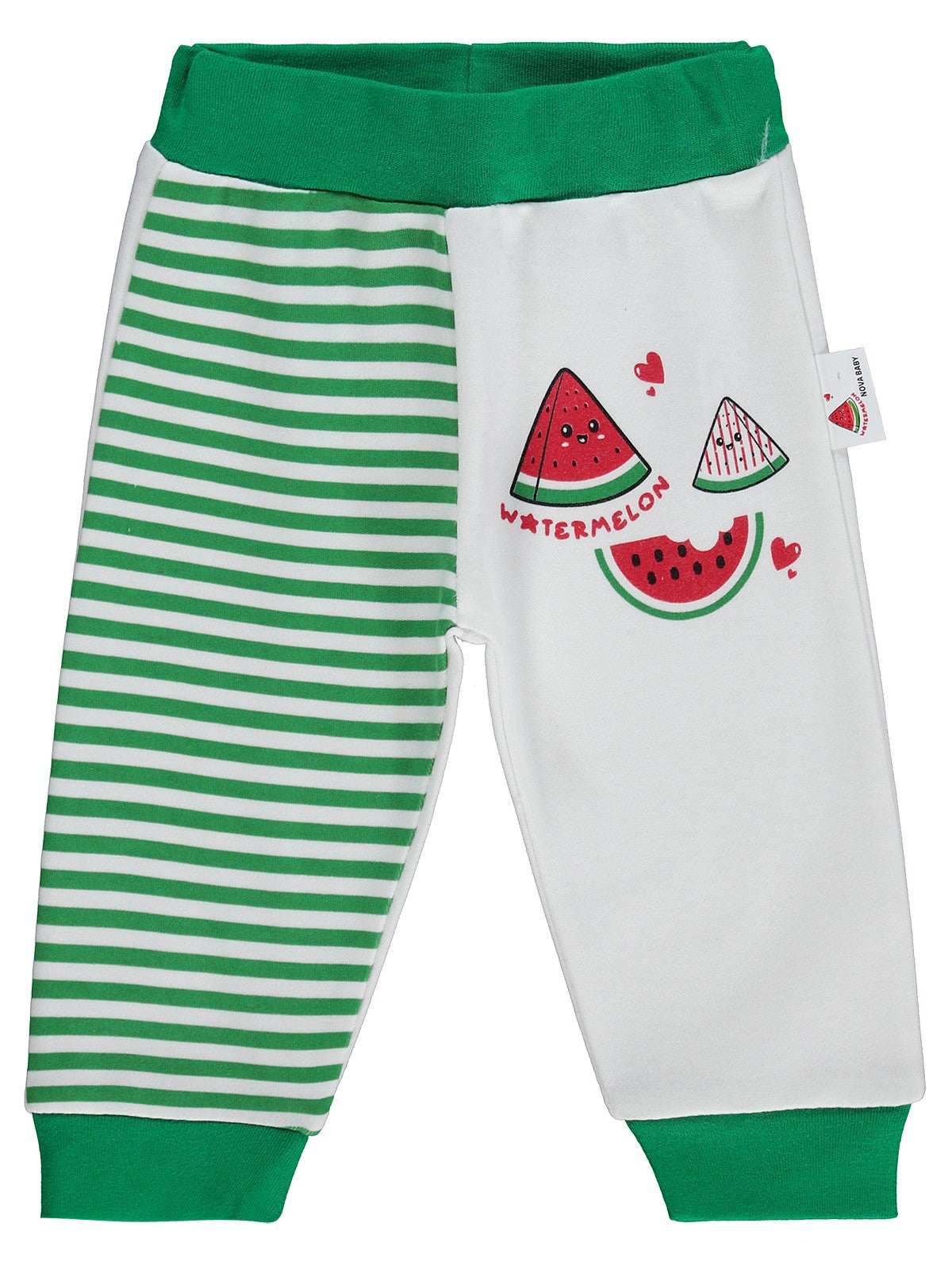 Nova Baby Karpuz Kokulu Ribanalı 1-9 Ay Tek Alt Bebe - Ekru