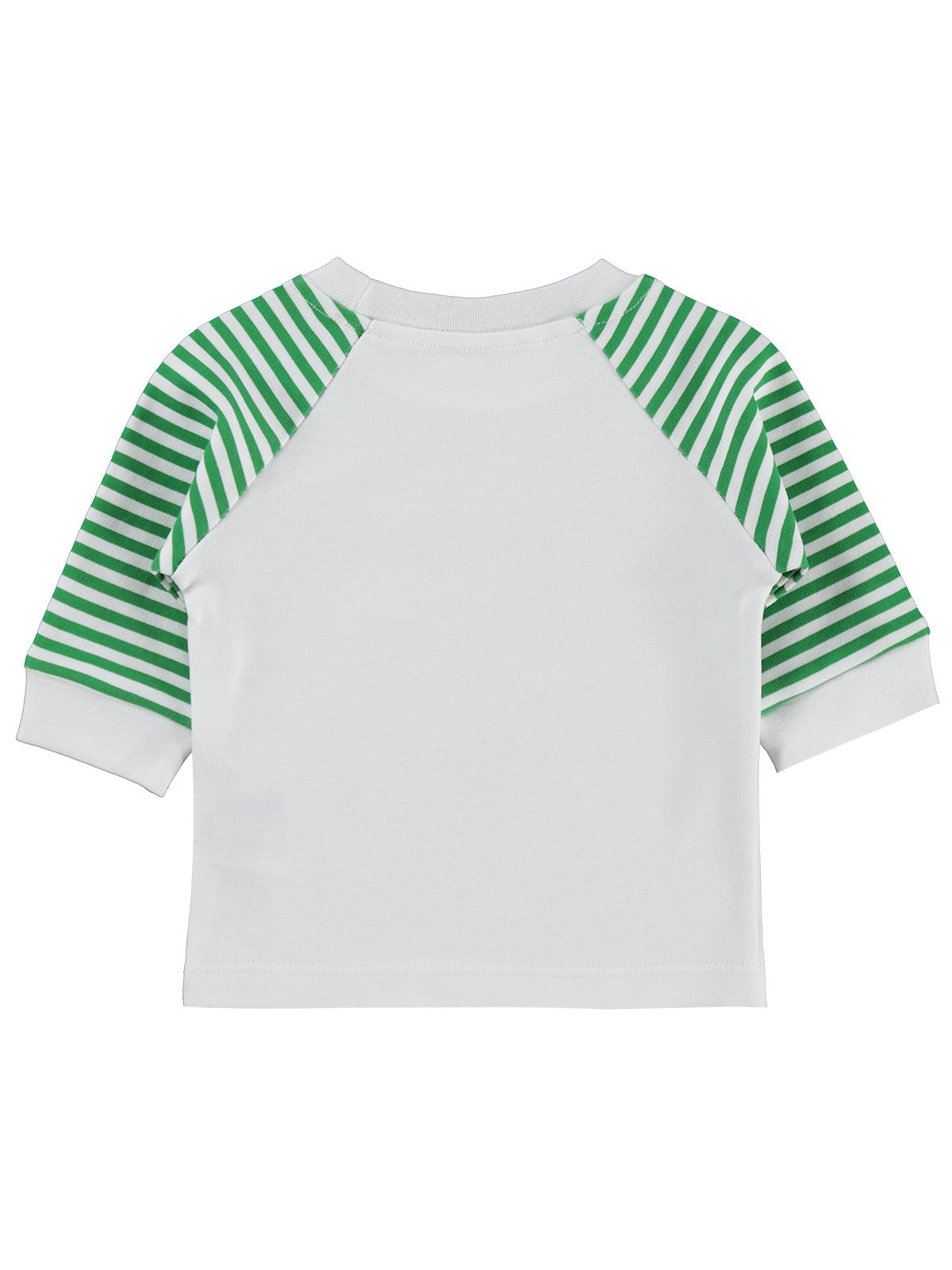 Nova Baby Karpuz Kokulu Renglan Kol 1-9 Ay Sweatshirt - Ekru