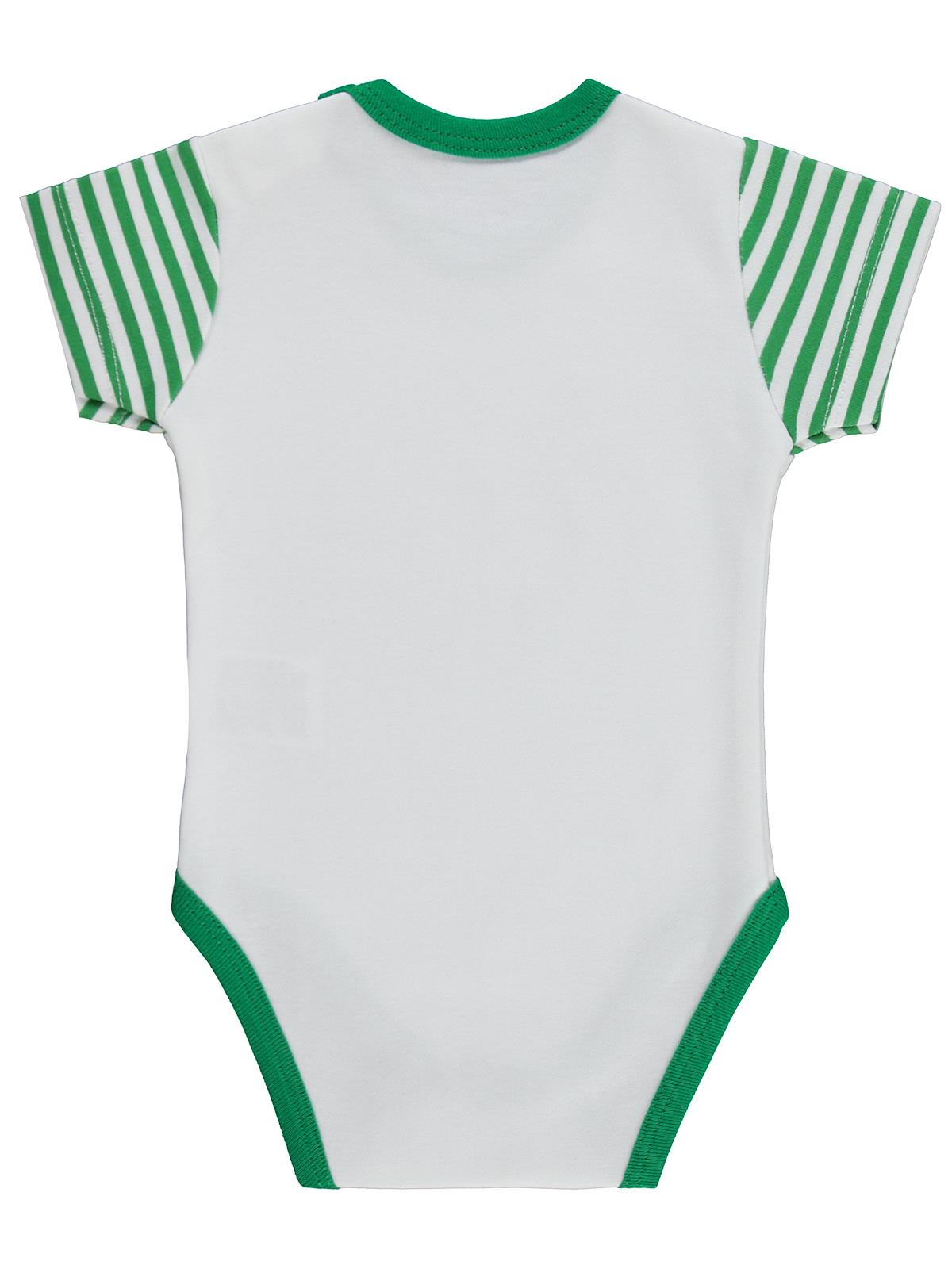 Nova Baby Karpuz Kokulu Kısa Kol 1-9 Ay Çıtçıtlı Badi - Ekru