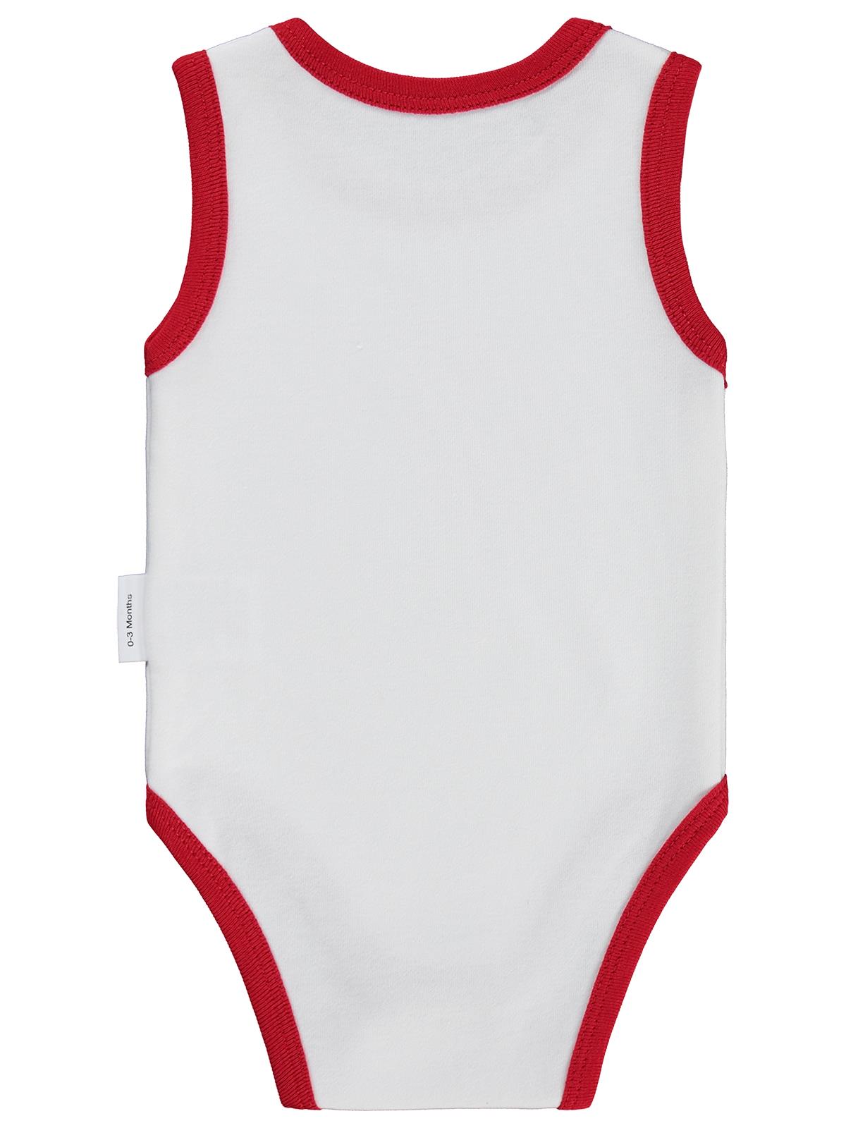 Nova Baby Kız Bebek Çilek Kokulu Atlet 0-9 Ay Çıtçıtlı Badi - Ekru