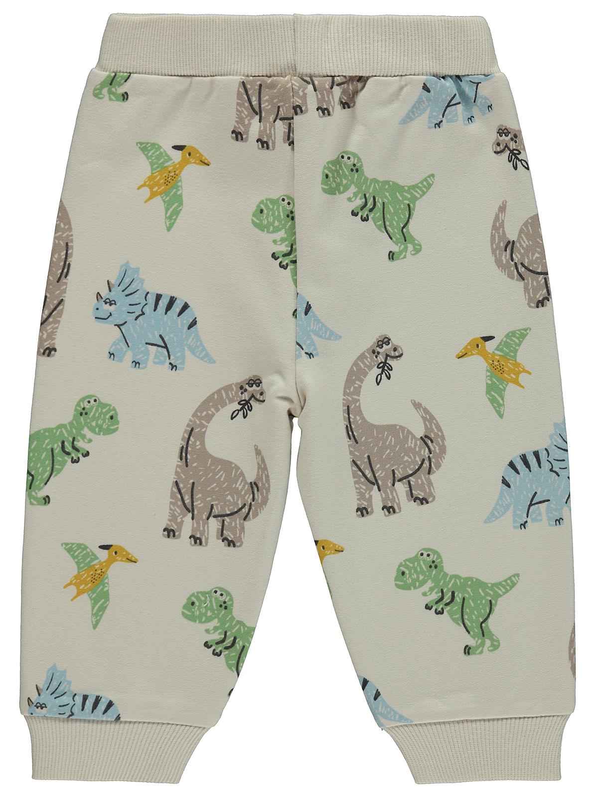 Civil Baby Dinozor Baskılı 6-18 Ay Eşofman Altı - Bej