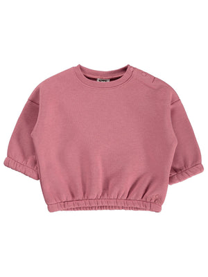 Civil Baby Çiçek Nakışlı Basic 6-18 Ay Sweatshirt - Turuncu