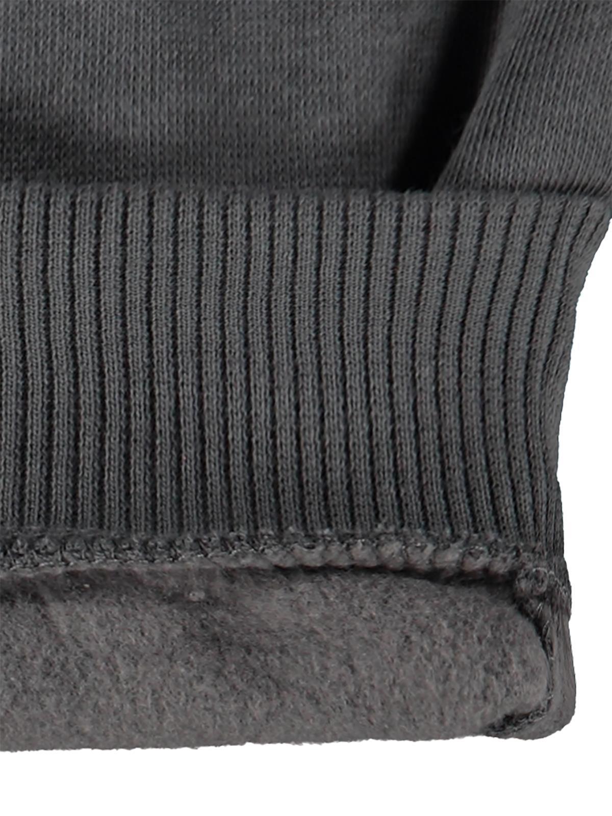 Civil Baby Çiçek Nakışlı Basic Kapşonlu 6-18 Ay Sweatshirt - Gri