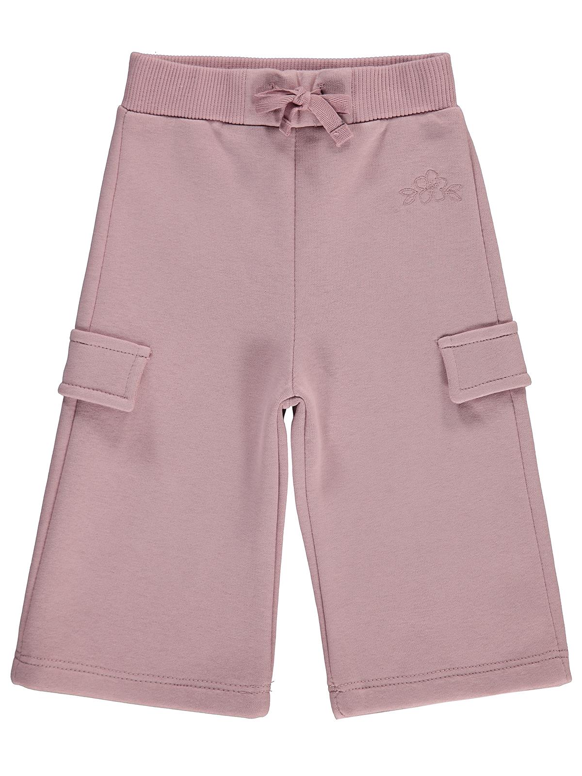 Civil Baby Çiçek Nakışlı Basic Kargo 6-18 Ay Eşofman Altı - Lila